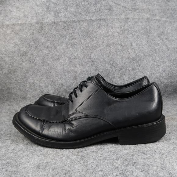 Banana Republic Shoes Mens 9.5 Derby Oxford Black Leather Moc Toe Dress Formal main image 15